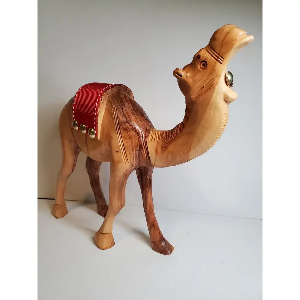 Wooden Camel Figurine - Lot of 2